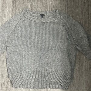 Ann Taylor Classic Gray Crew Neck Sweater